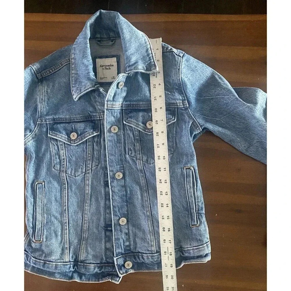 Abercrombie & Fitch Denim Jacket Medium Wash Women's Size XS - Picture 4 of 7